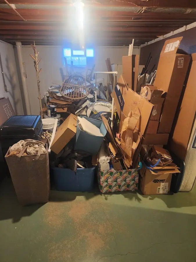 Roll-off dumpster container at job site for Construction Dumpster Rental in Conway